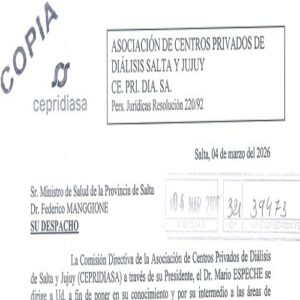 Cese de servicios del Centro asociado CEDICLA SRL  “Este cierre es la materialización de una “muerte anunciada”